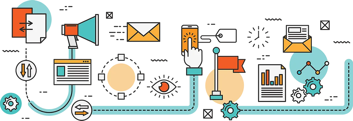 Illustration of a website climbing search engine rankings