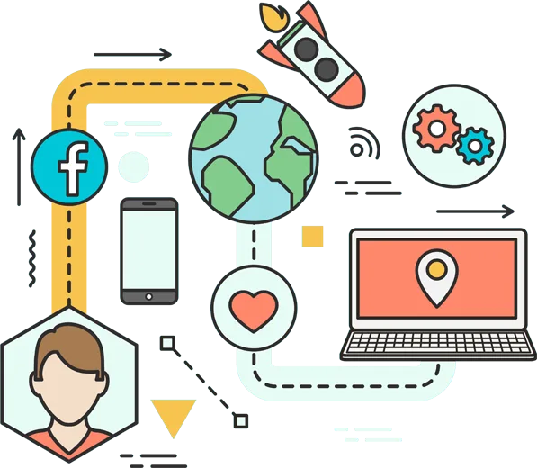 Illustration of a local business found on a map